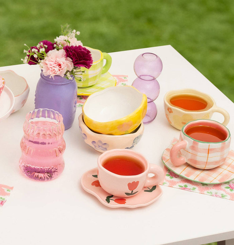 Pink Tulip Ceramic Mug